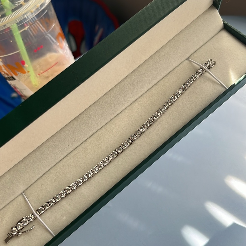 925 STERLING SILVER MOISSANITE TENNIS BRACELET